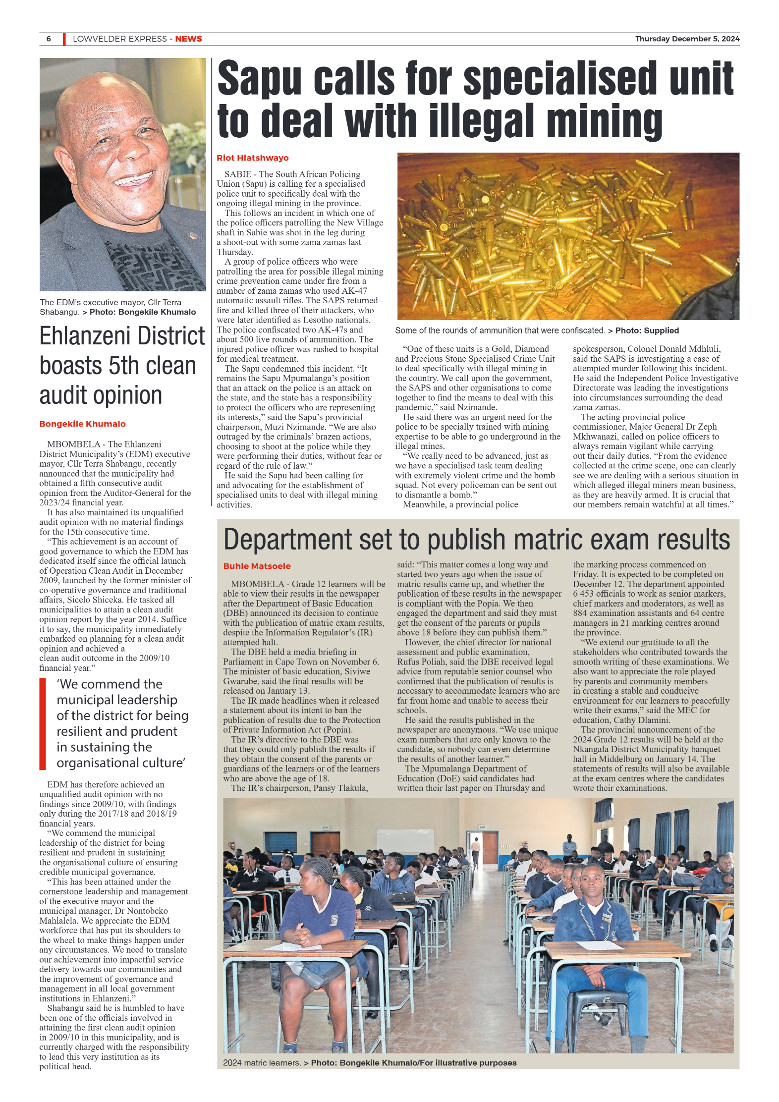 Lowvelder Express 5 December 2024 page 6