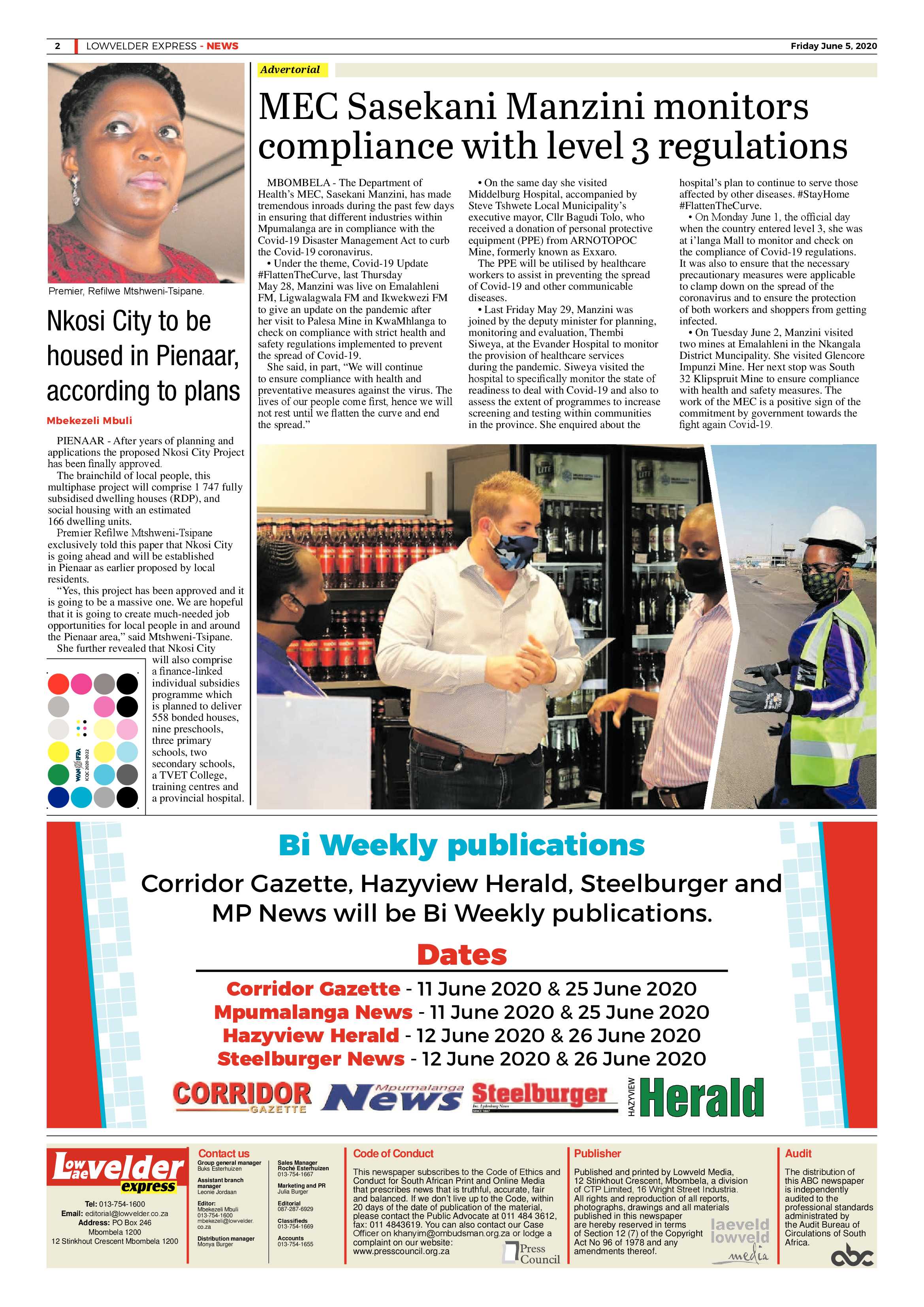 Lowvelder Express 5 June 2020 page 2