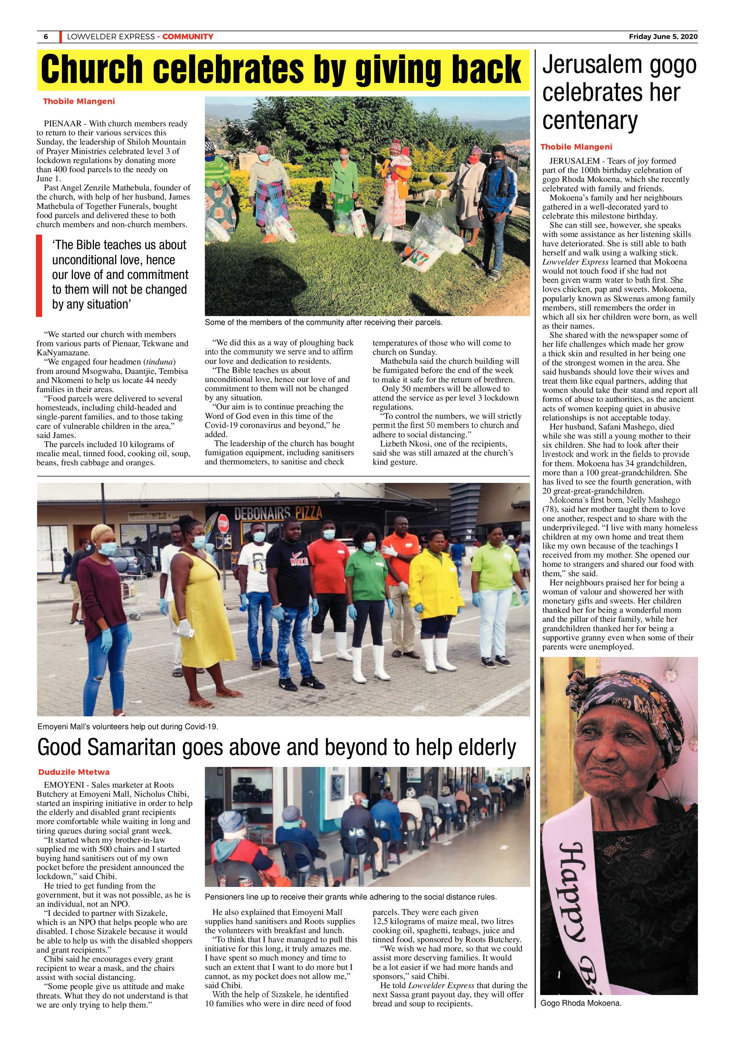 Lowvelder Express 5 June 2020 page 6