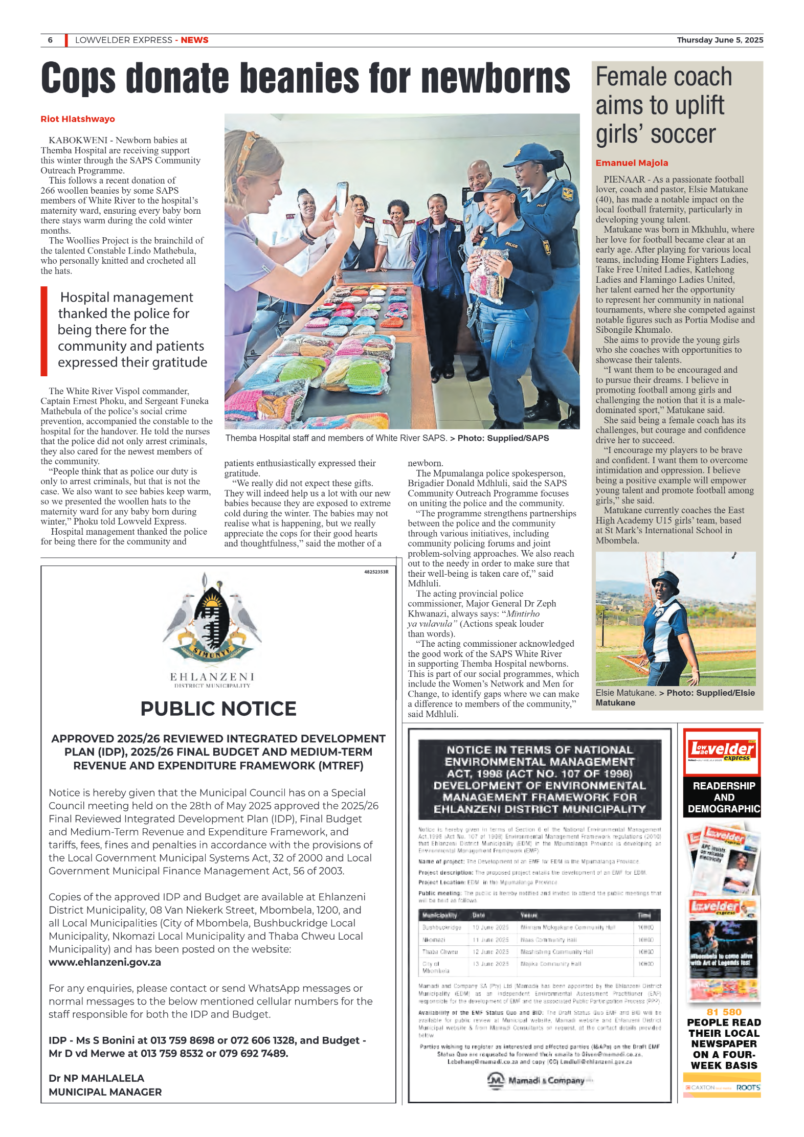 Lowvelder Express 5 June 2025 page 6