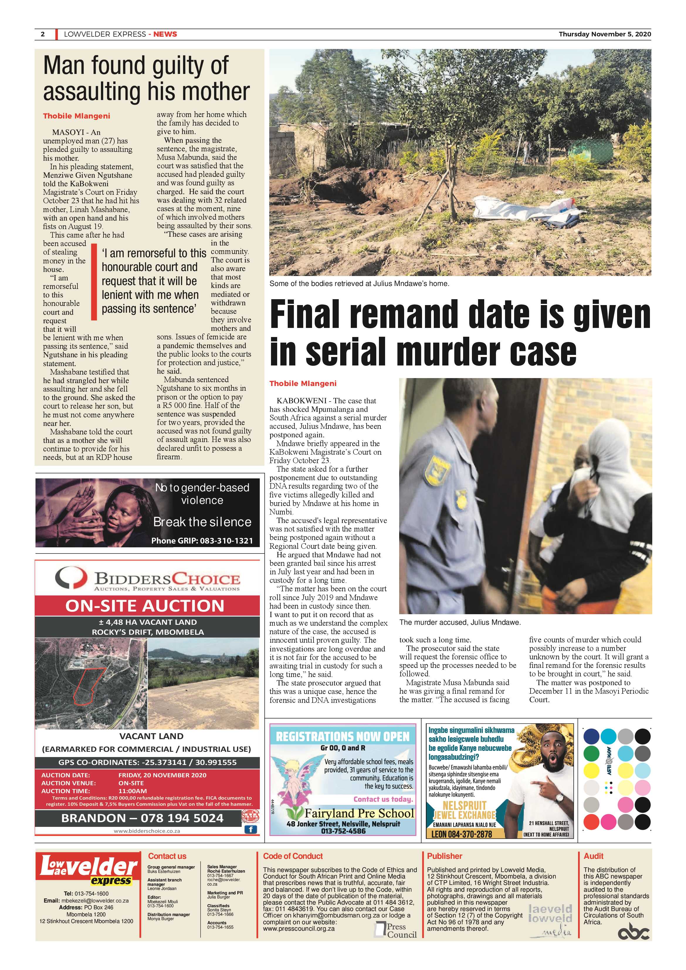 Lowvelder Express 5 November 2020 page 2