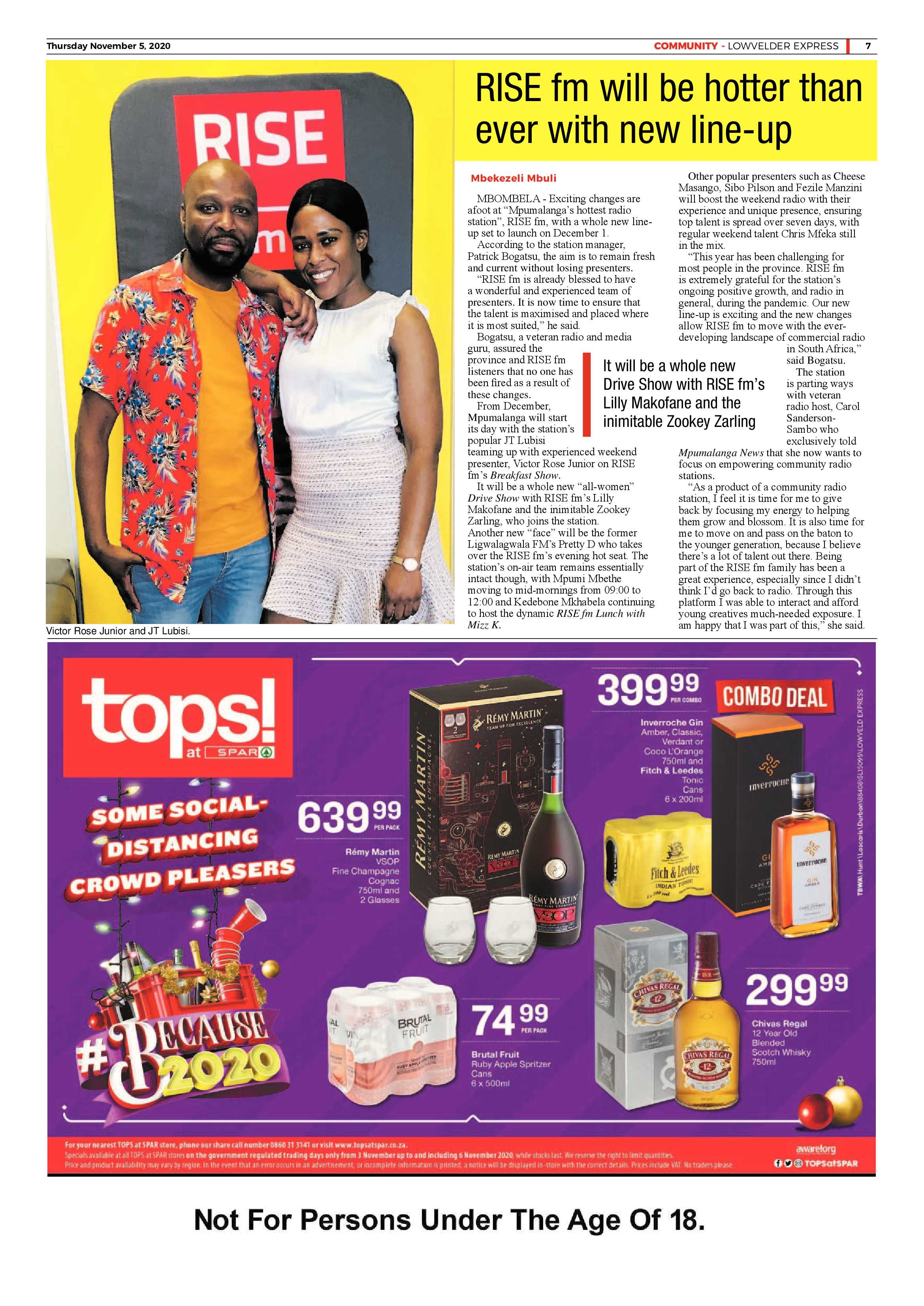 Lowvelder Express 5 November 2020 page 7