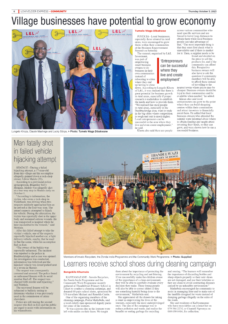 Lowvelder Express 5 October 2023 page 6