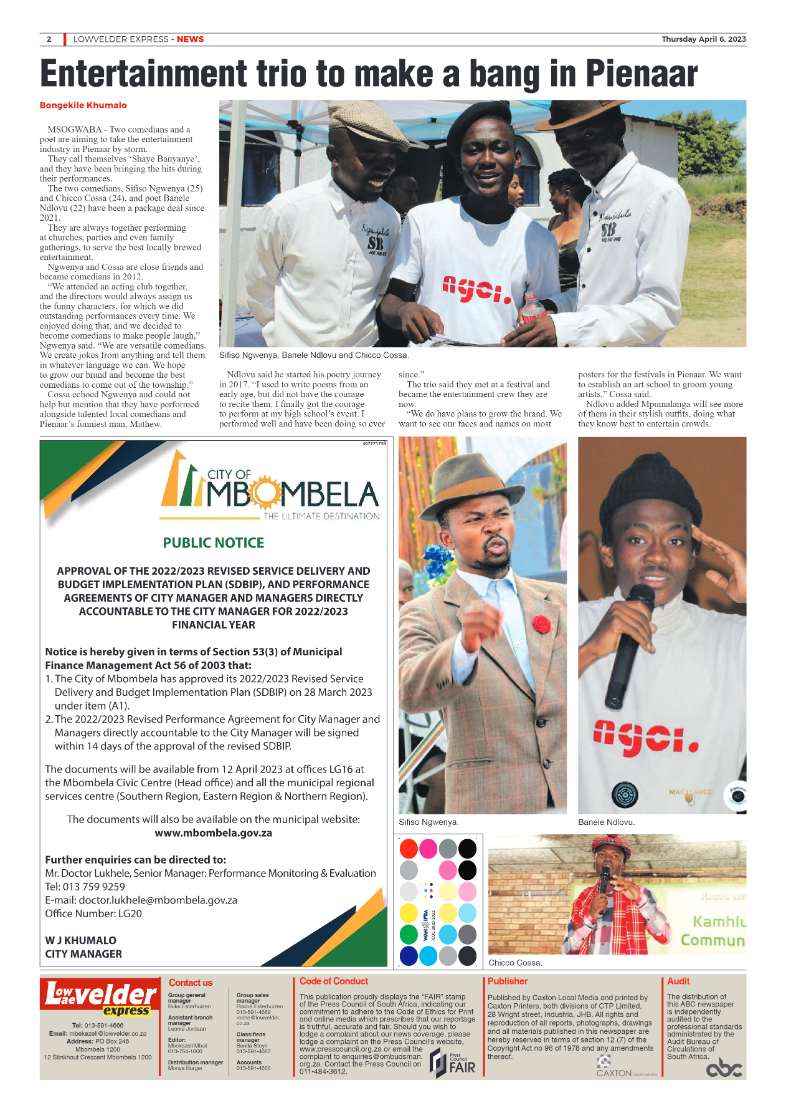 Lowvelder Express 6 April 2023 page 2