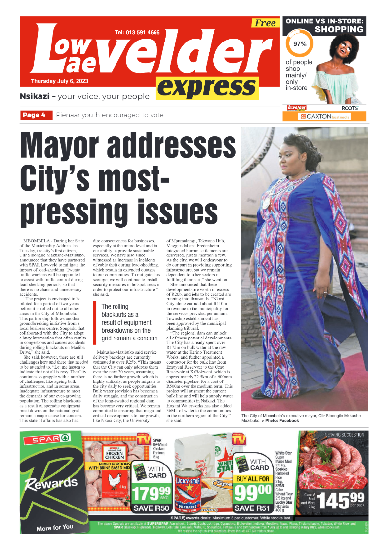 Lowvelder Express 6 July 2023 page 1