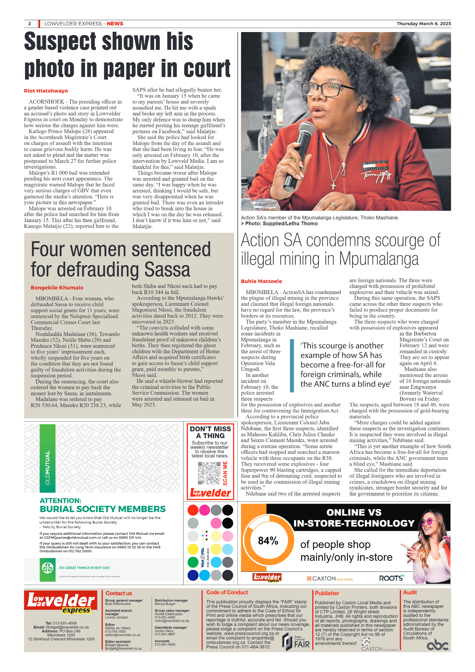 Lowvelder Express 6 March 2025 page 2