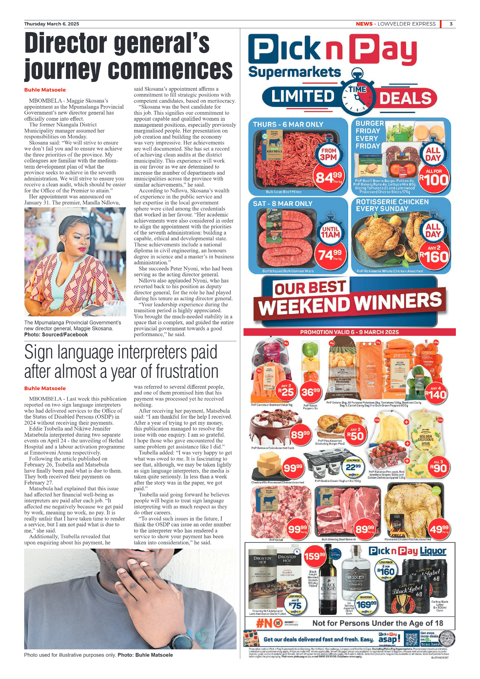 Lowvelder Express 6 March 2025 page 3