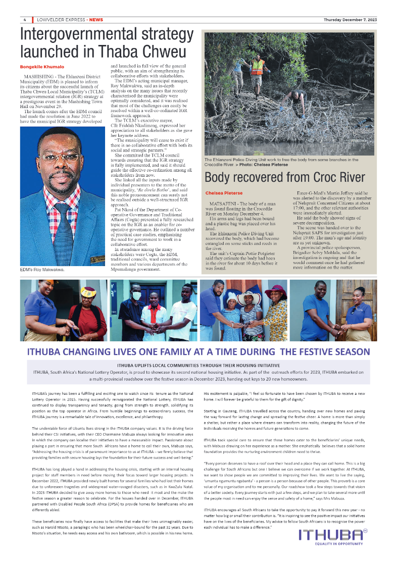 Lowvelder Express 7 December 2023 page 4