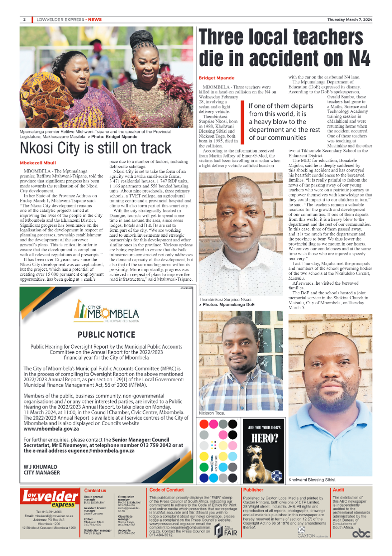 Lowvelder Express 7 March 2024 page 2