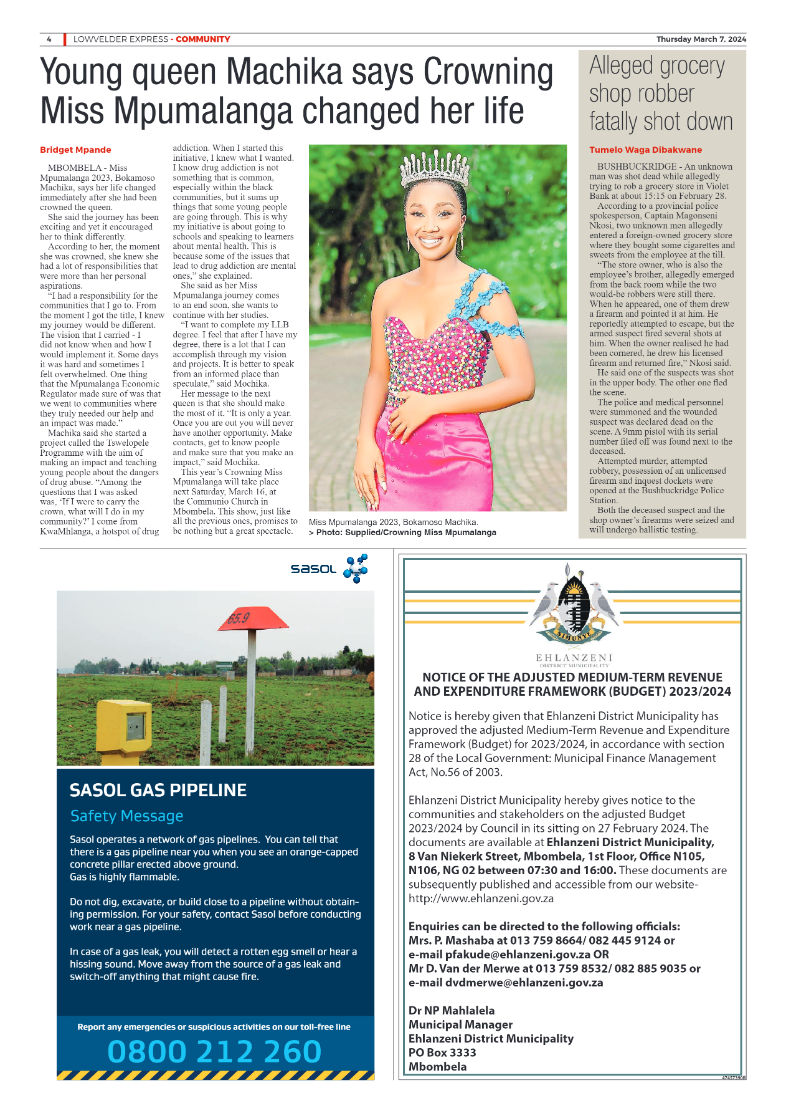 Lowvelder Express 7 March 2024 page 4