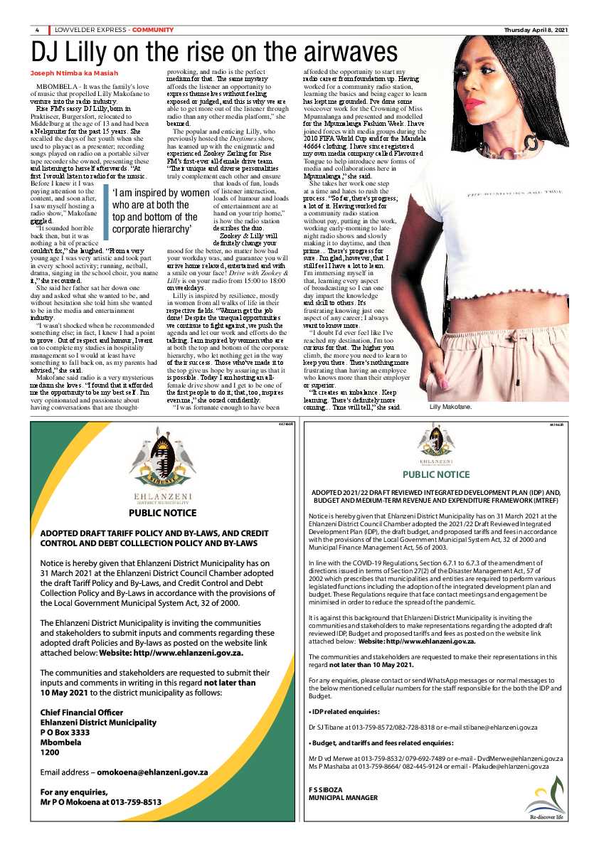 Lowvelder Express 8 April 2021 page 4