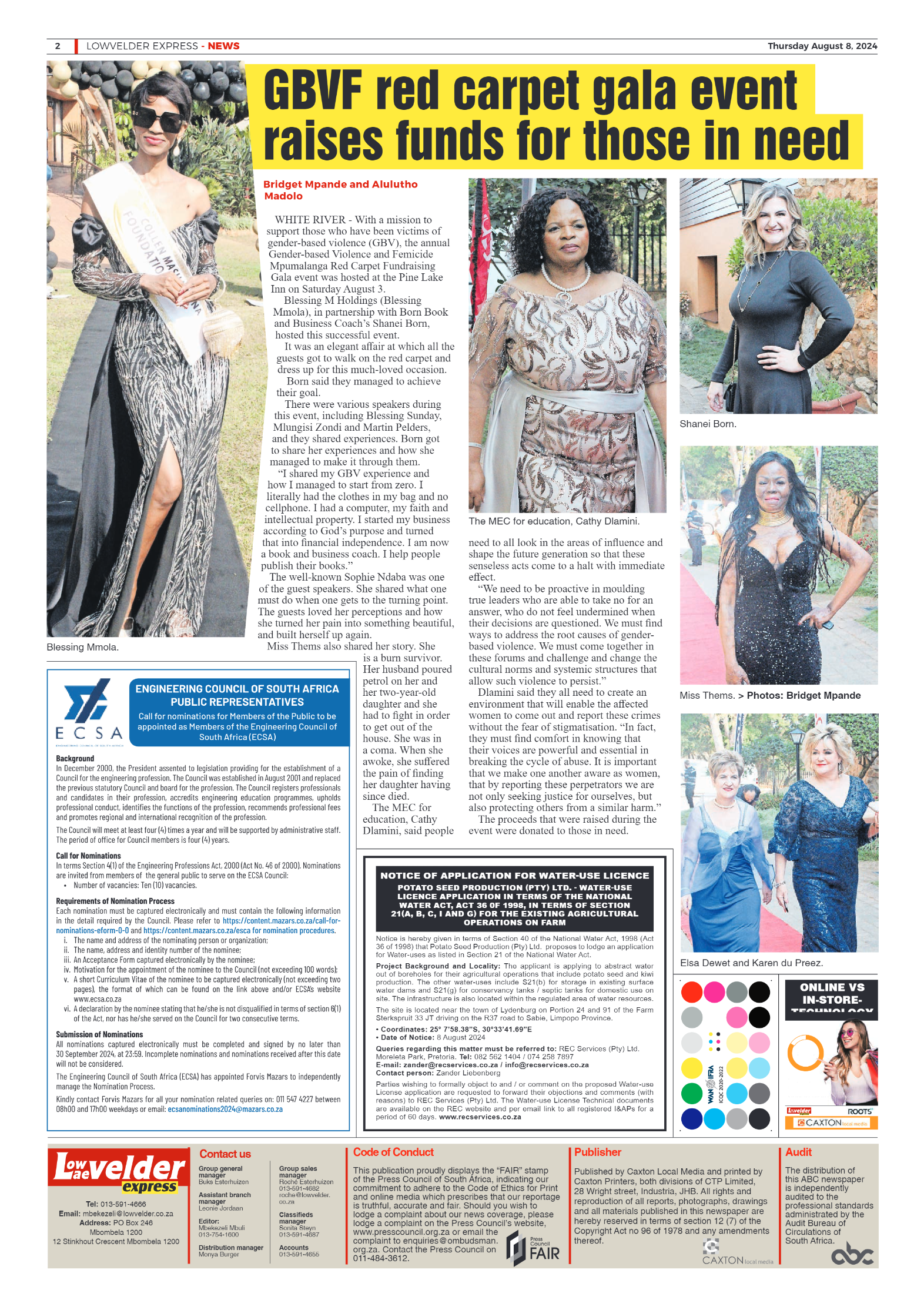 Lowvelder Express 8 August 2024 page 2