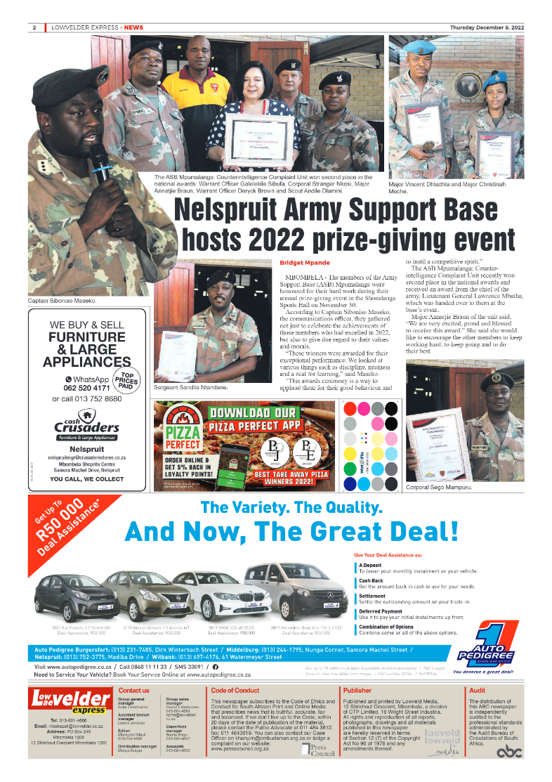Lowvelder Express 8 December 2022 page 2