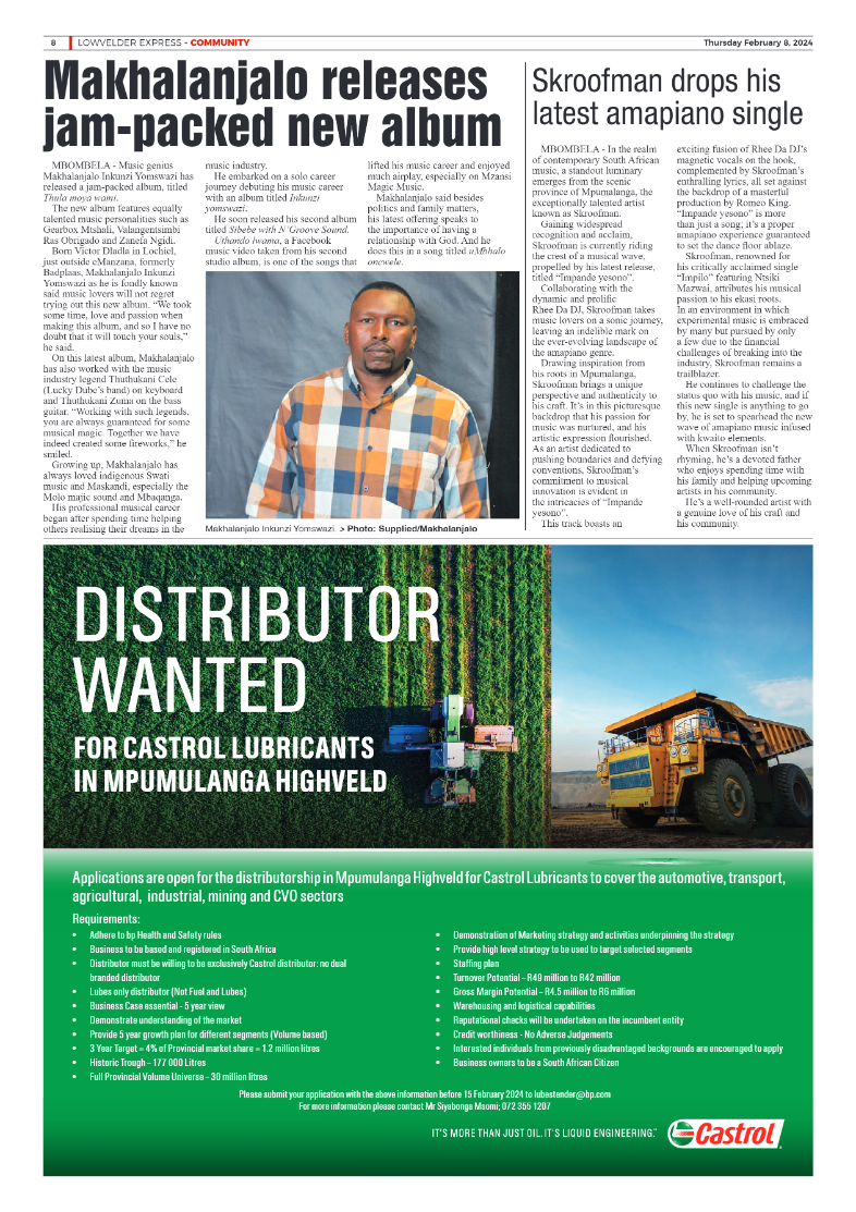 Lowvelder Express 8 February 2024 page 8