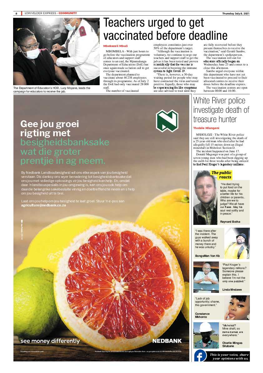 Lowvelder Express 8 July 2021 page 8