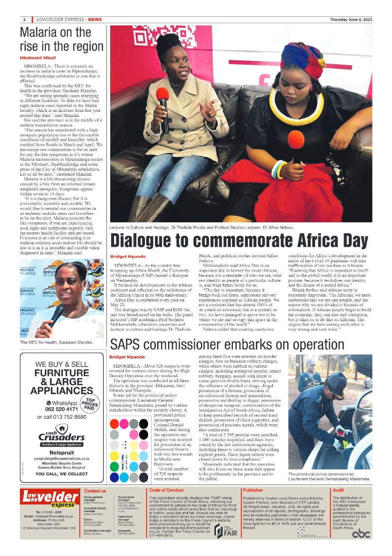 Lowvelder Express 8 June 2023 page 2