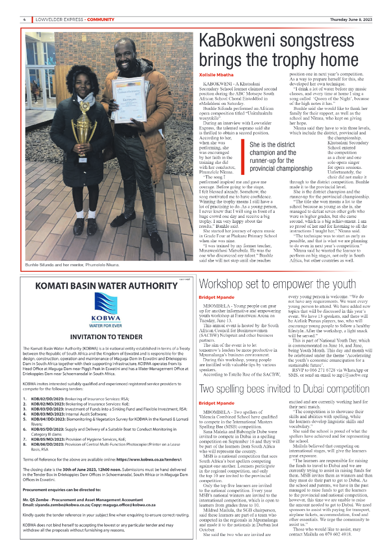 Lowvelder Express 8 June 2023 page 4