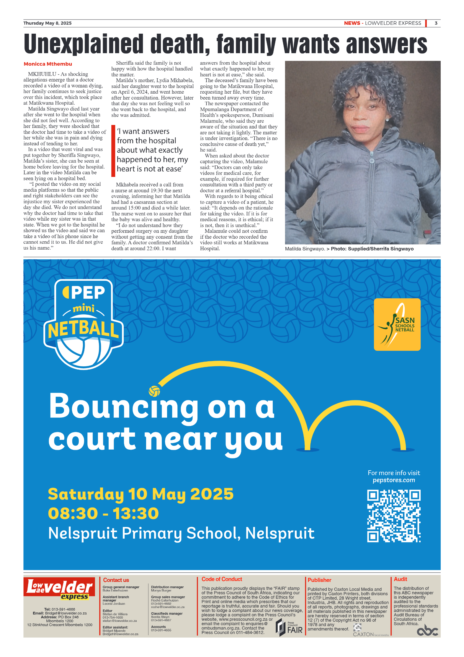 Lowvelder Express 8 May 2025 page 3