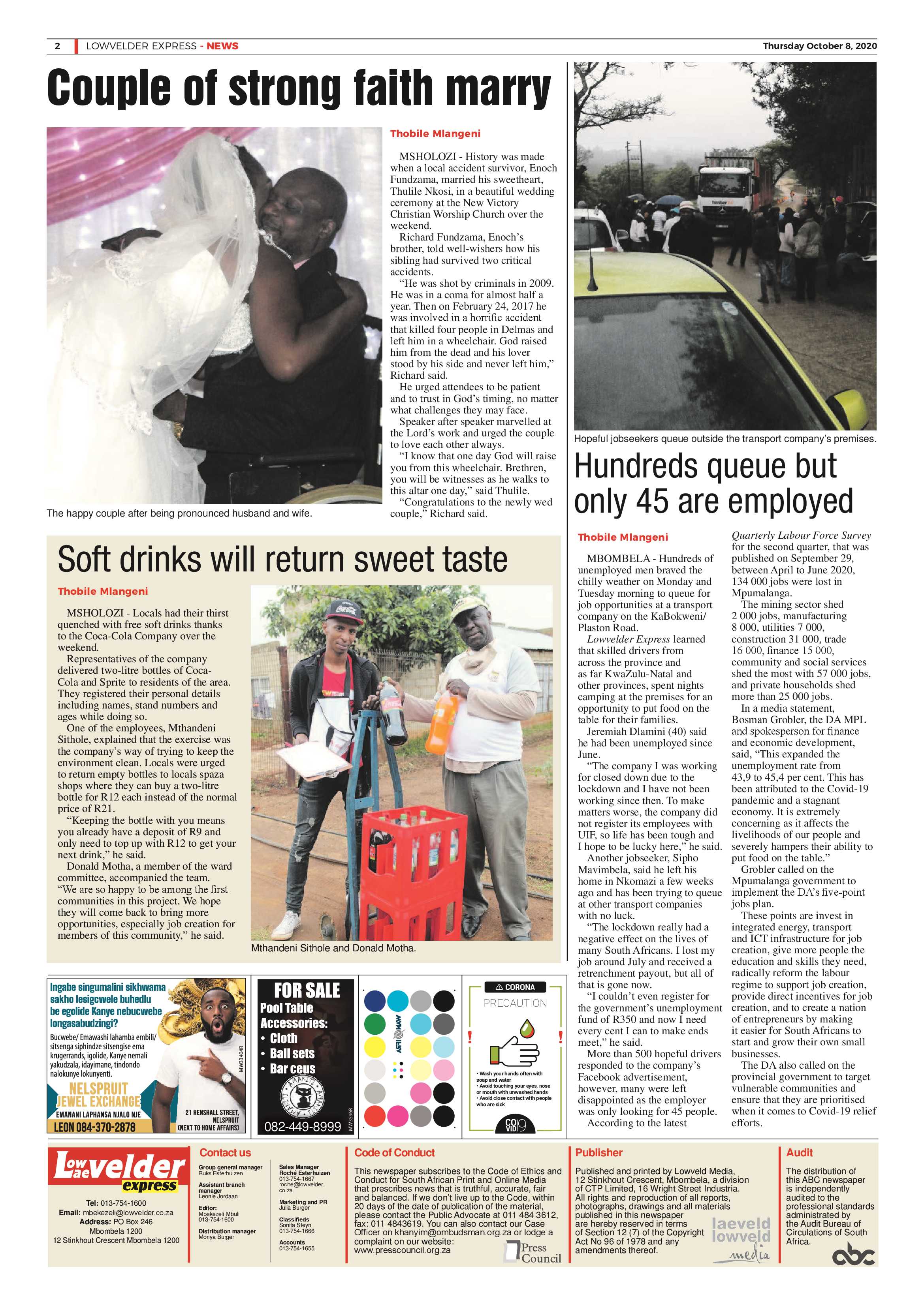 Lowvelder Express 8 October 2020 page 2