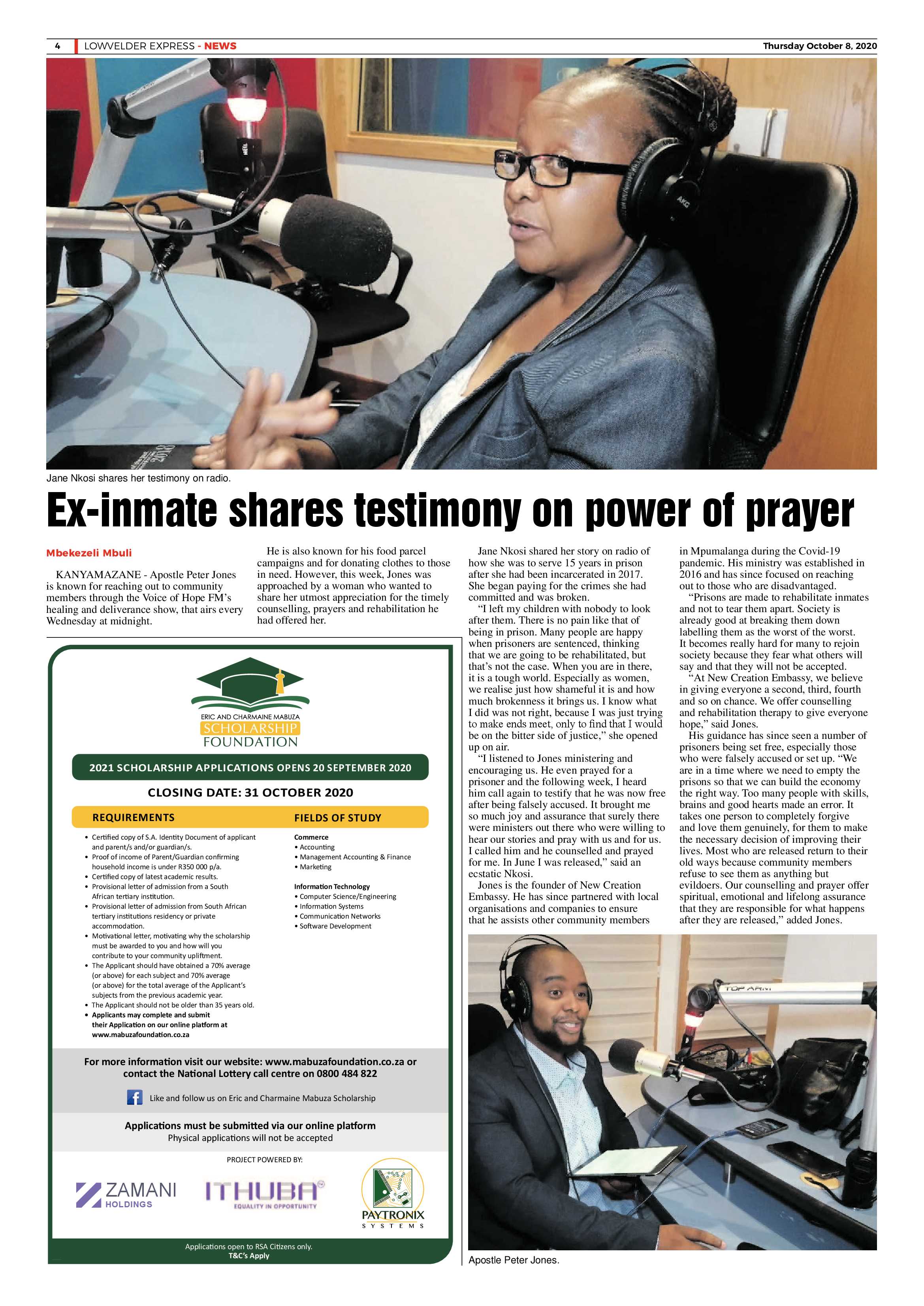 Lowvelder Express 8 October 2020 page 4