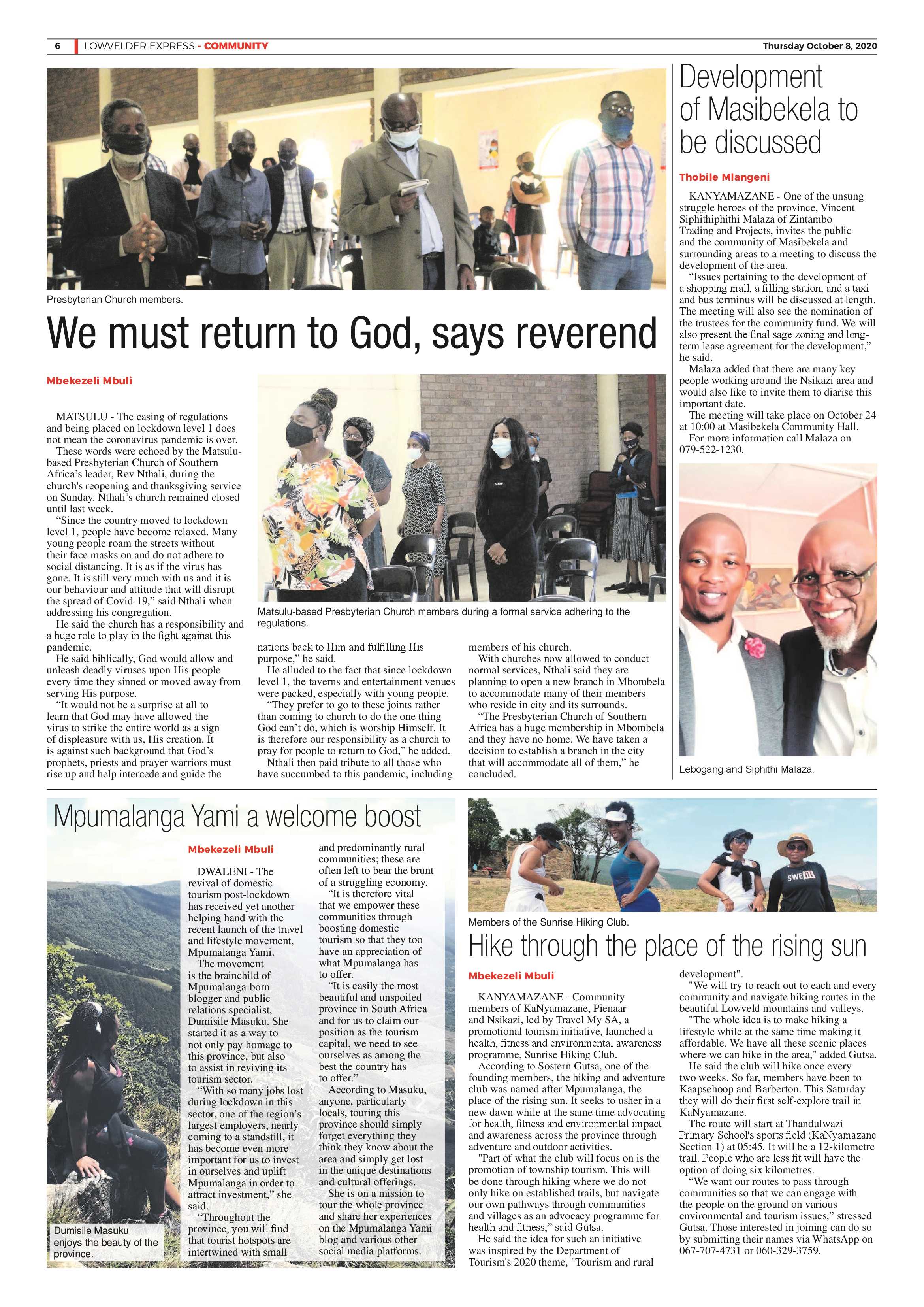 Lowvelder Express 8 October 2020 page 6