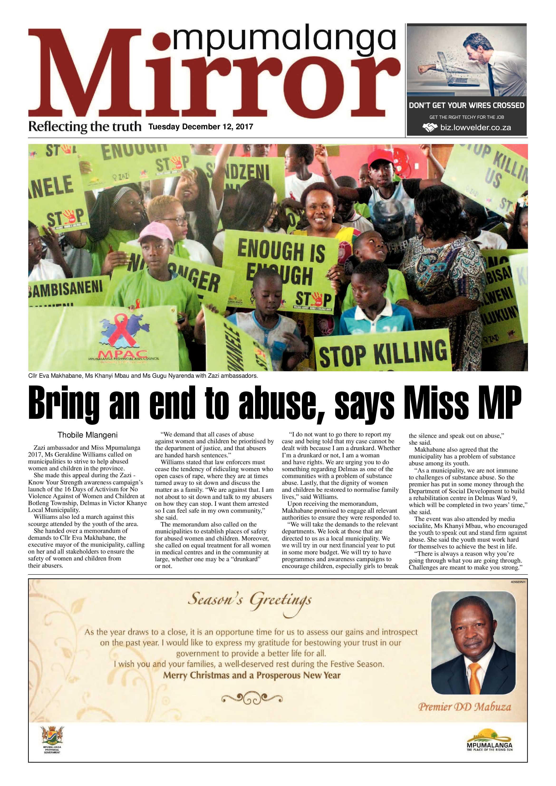 MP Mirror 12 December 2017 page 1