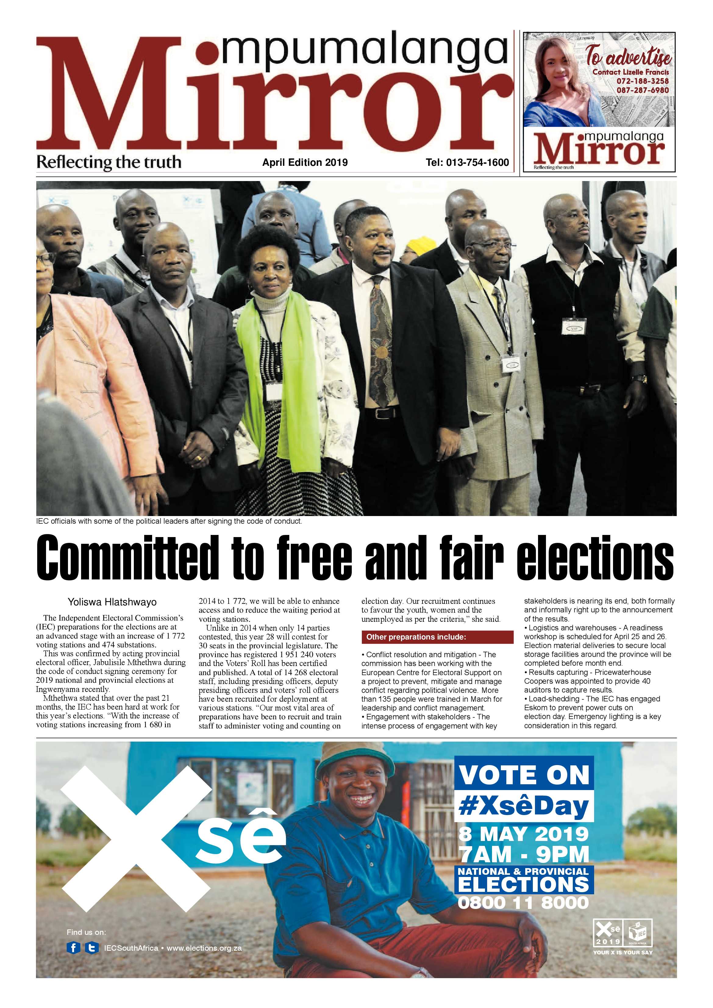 MP Mirror 23 April 2019 page 1