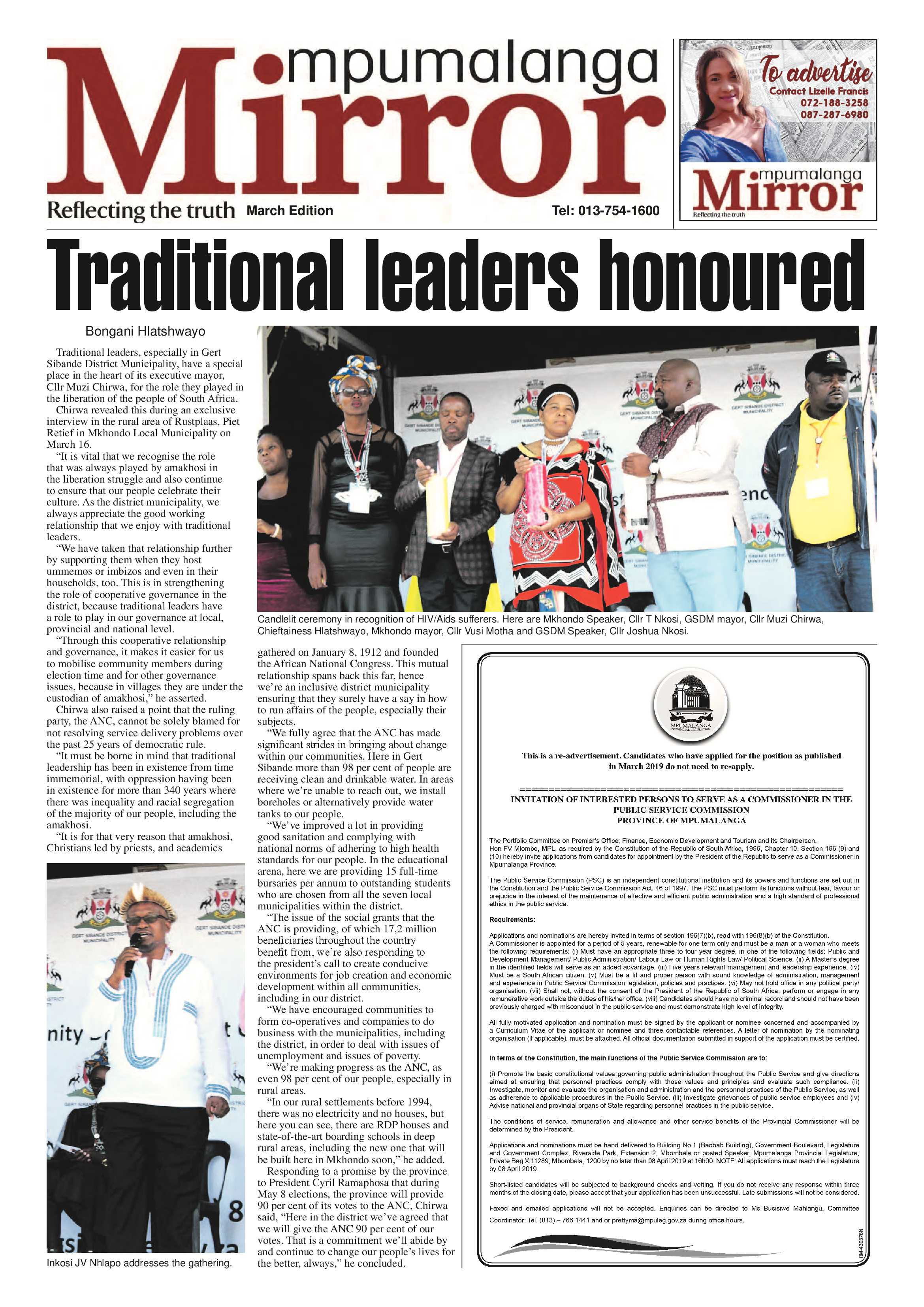 MP Mirror 26 March 2019 page 1
