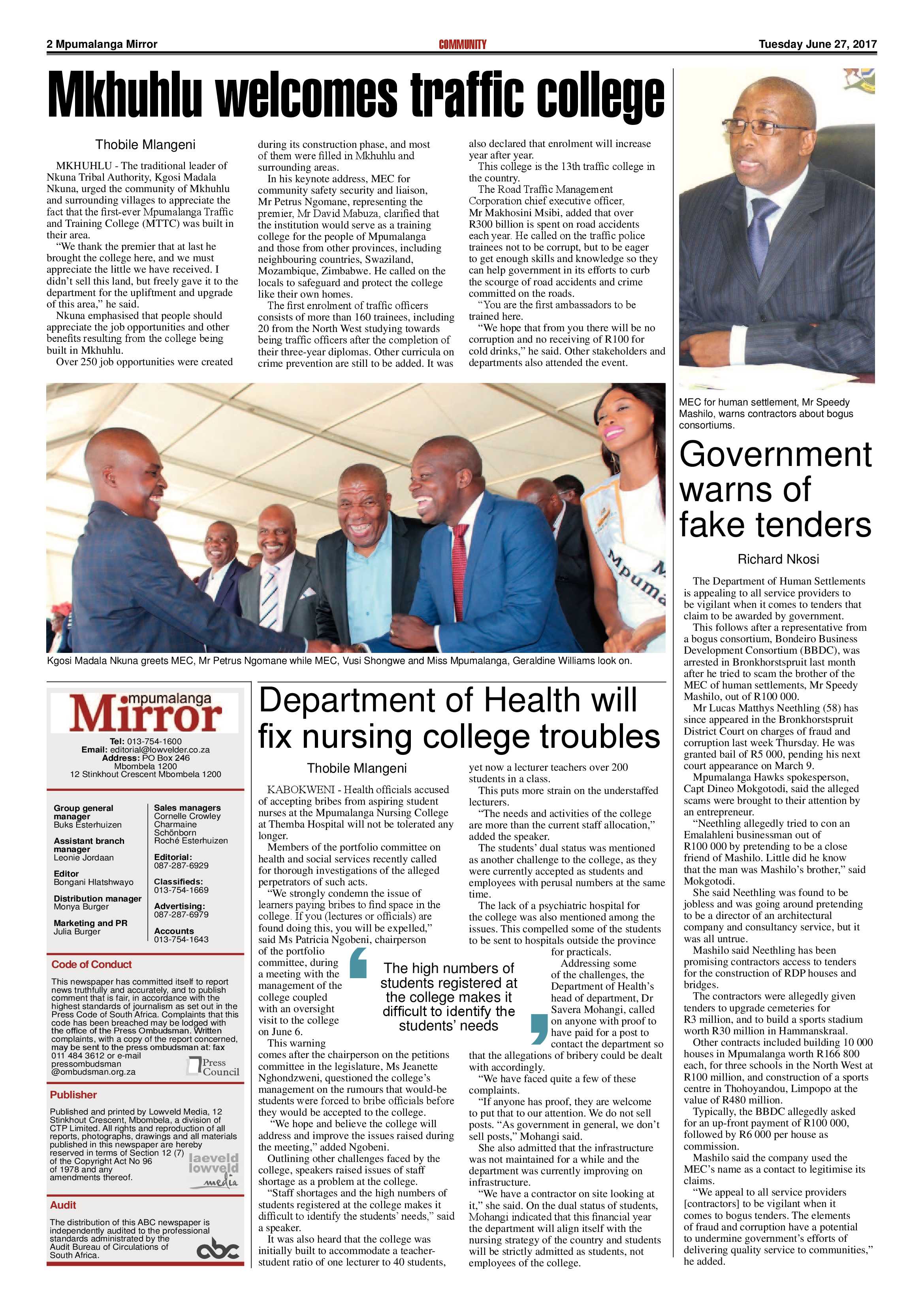 MP Mirror 27 June 2017 page 2