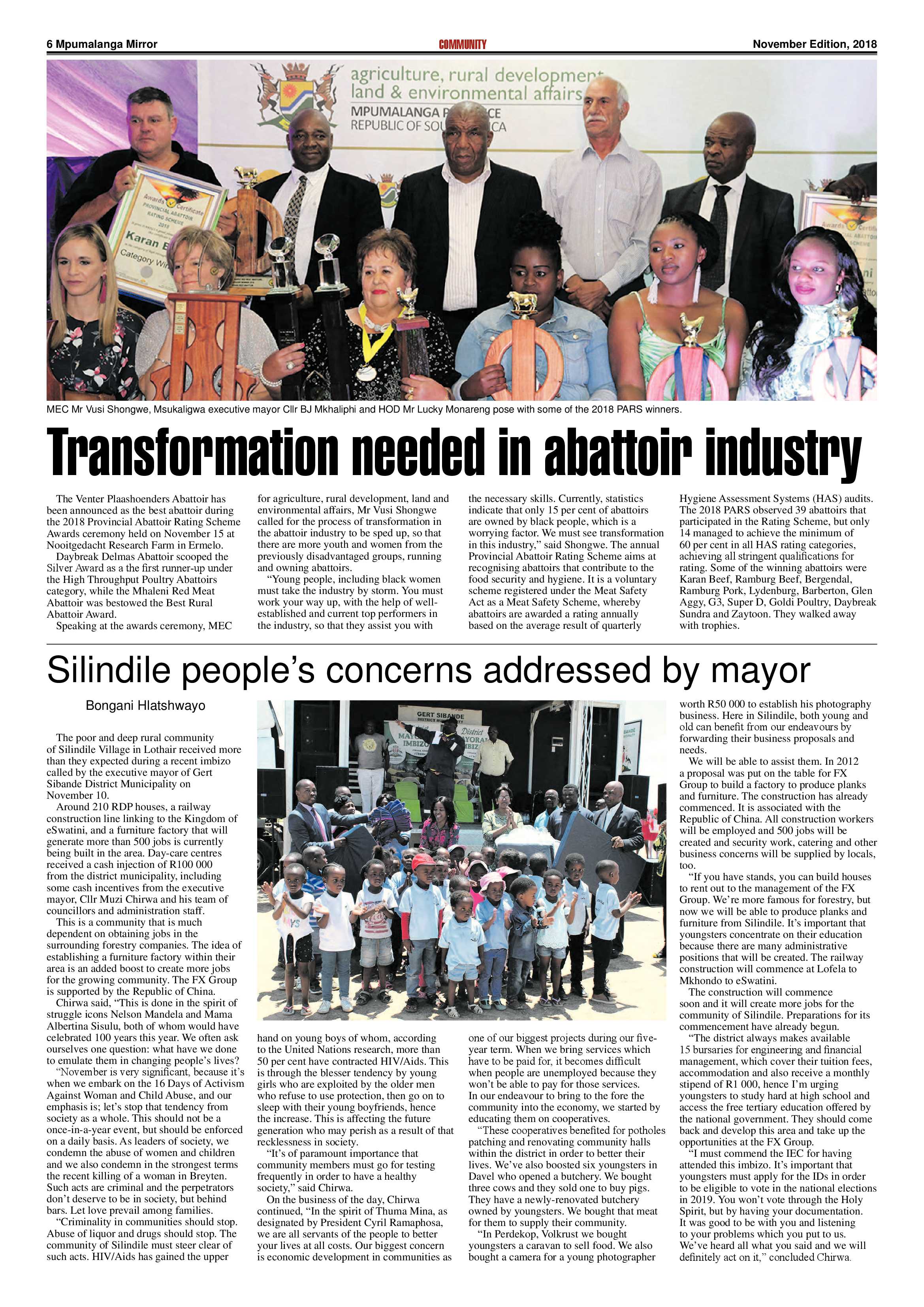 MP Mirror November Edition 2018 page 6