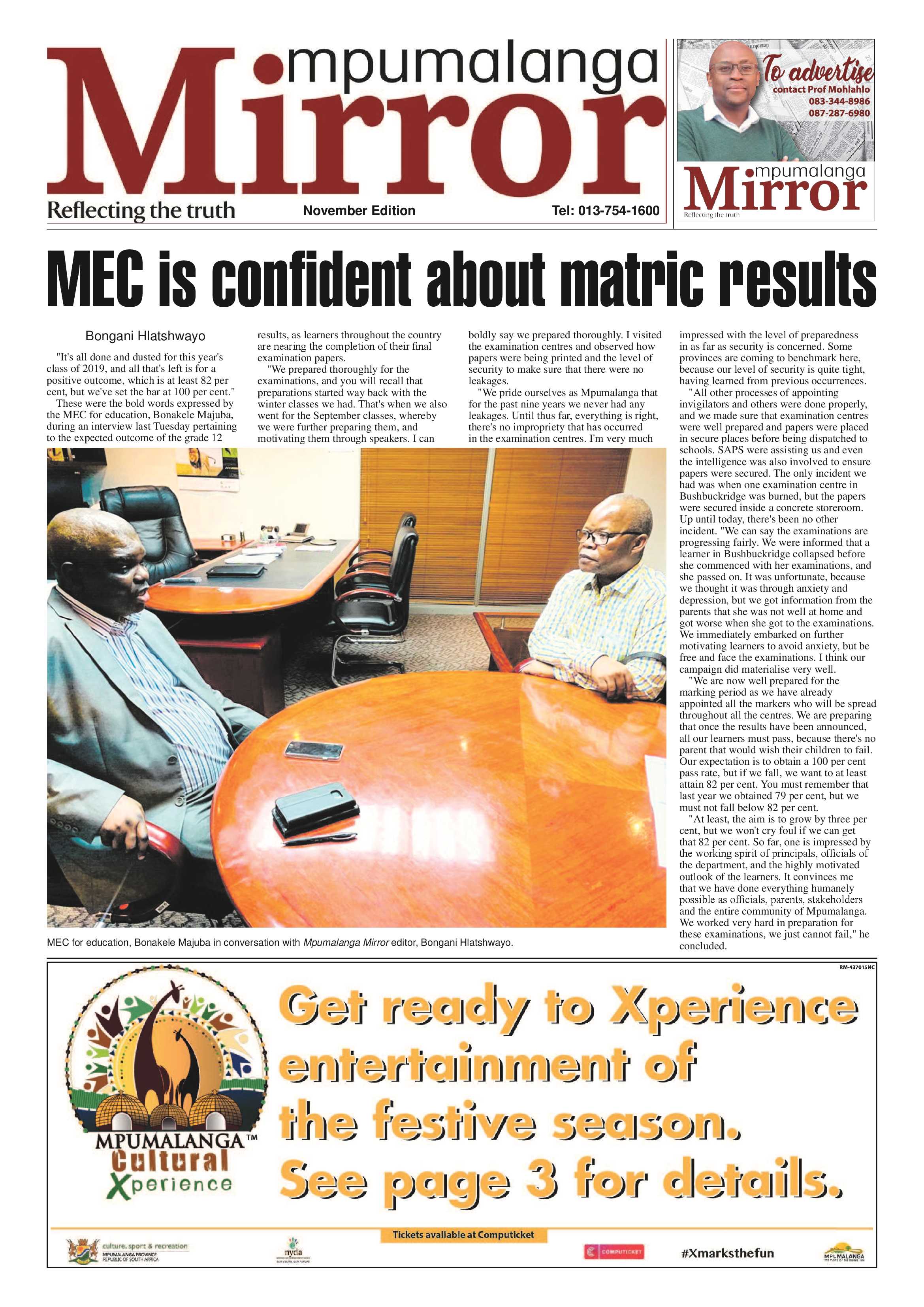 MP Mirror November Edition 2019 page 1